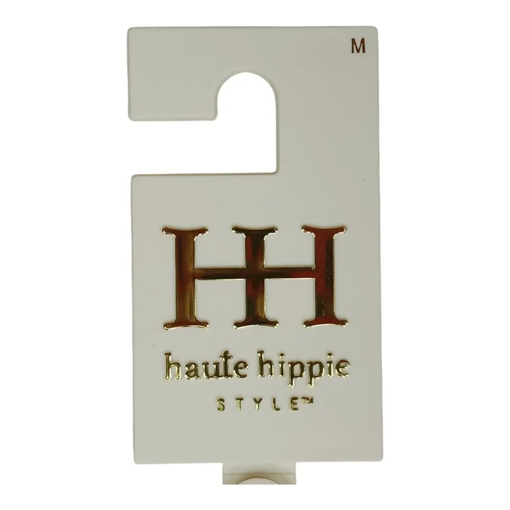 Haute Hippie Tan Leather Belt With Gold Buckle Womens Size M Vachetta - Picture 8 of 12